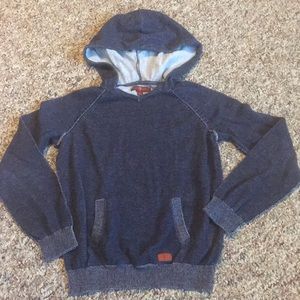 Boys 7 for all Mankind Navy Hooded Shirt Size 7